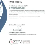 Premio ARDAN-MAR DO SUIDO ganadora del premio buenas prácticas empresariales 2018
