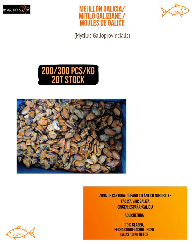 Offre de Moules de Galice